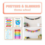 Posters & slingers - thema school